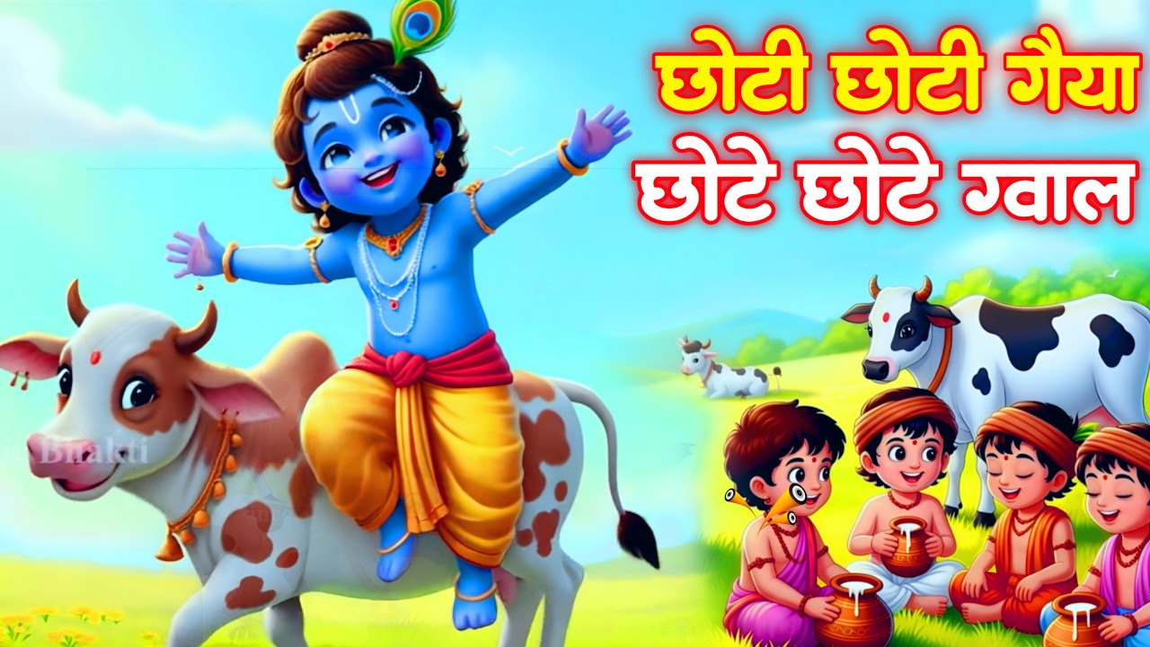 Choti Choti Gaiya, Chote Chote Gwal | छोटी छोटी गैया | #Little Krishna Bhajan - Krishna Bal Leela