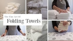 Household Logistics: The Fine Art of Folding Towels