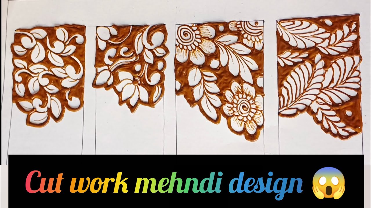 #How #to #create #cut #work #mehndi #design 