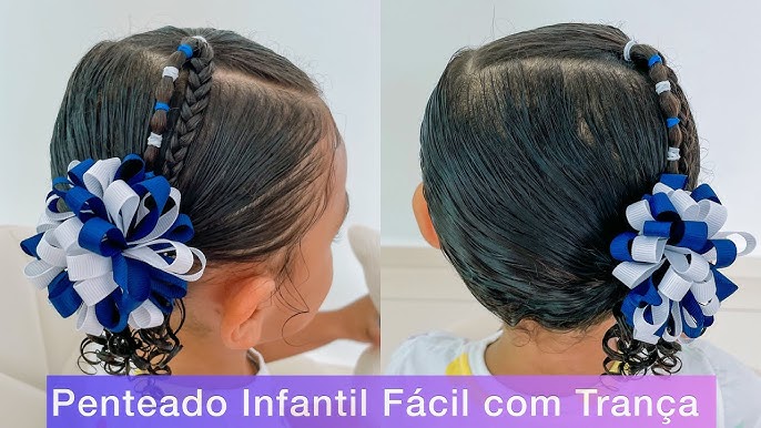 Penteado Infantil Fofo com Orelhinhas de Gatinho 😻, Braided Cat Ears
