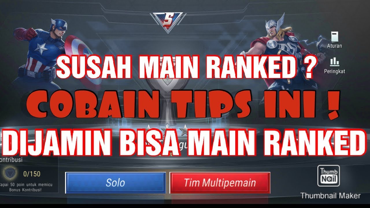 CARA CEPAT MAIN RANKED | MARVEL SUPER WAR 