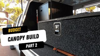 DIY Dual Cab Canopy FITOUT | Storage Drawer Kitchen & Slide Out Bench