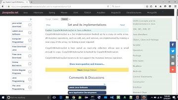 Explain CopyOnWriteArraySet in Java collection. | javapedia.net