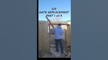 DIY FENCE WOODEN GATE REPLACEMENT- HOW TO #fencebuilding #fencecartel #gates