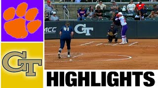 #5 Clemson vs Georgia Tech Highlights [GAME 2] | NCAA Softball Highlights | 2023 College Softball screenshot 5