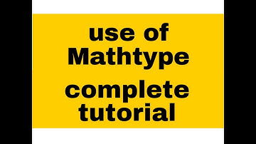 How To Use MathType - Best Method of Using MathType | 2020 | tutorioal Hindi-Urdu
