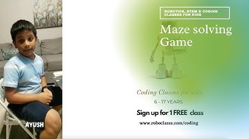 Maze solving game using Scratch coding language by Ayush