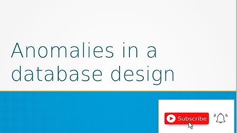 Anomalies in a database design || RDBMS || DBMS ||  Malayalam Tutorial