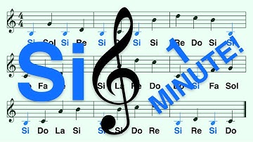 Treble Clef, How to Read Si in 1 Minute (Fixed Do) – Note 10, Andante (Walking Pace)