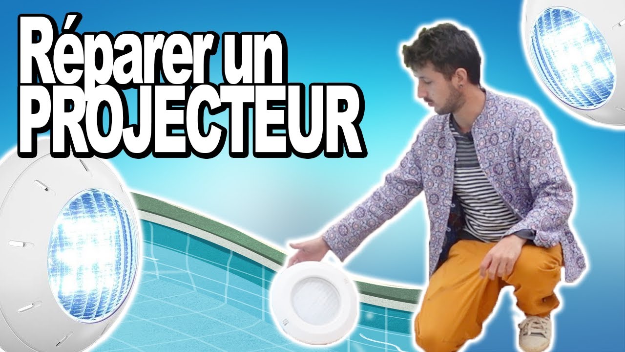 💦 Piscine : Réparer projecteur éclairage - Changer l'ampoule ! - YouTube