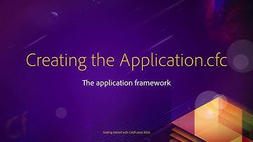 09 The application framework ## 02 Creating the Application cfc