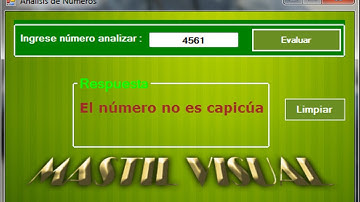 Numero Capicua Programacion - Visual Studio C#