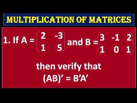 4.7 If A And B Are Two Given Matrices, Prove That (AB)' = B'A'