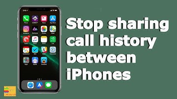 How to stop sharing call history between two iPhones