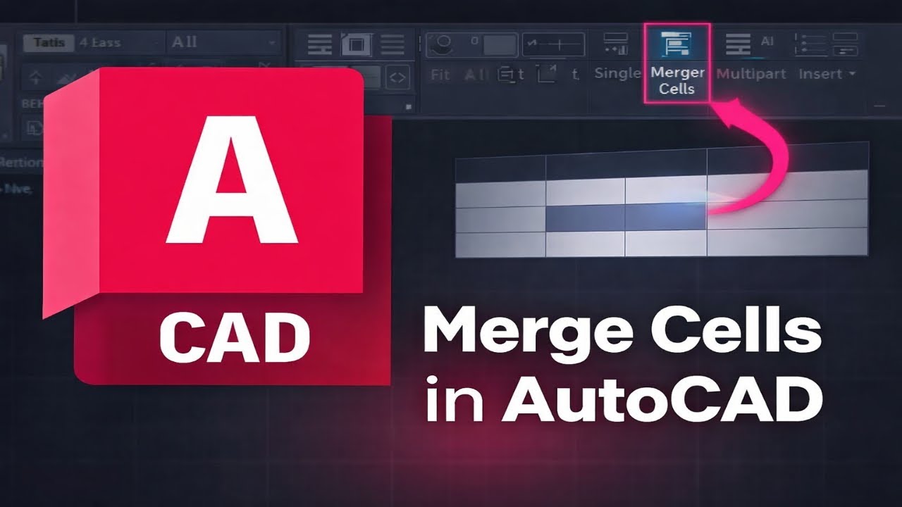 How To Merge Cells in AutoCAD Table (2026)
