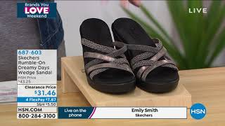 Skechers Rumbleon Dreamy Days Wedge Sandal