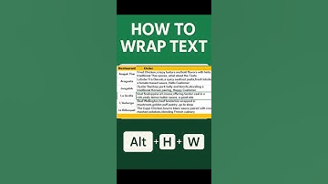 Wrap Text in Excel with ONE Shortcut! 🔥 (Alt + H + W) #excel #shorts #youtubeshorts