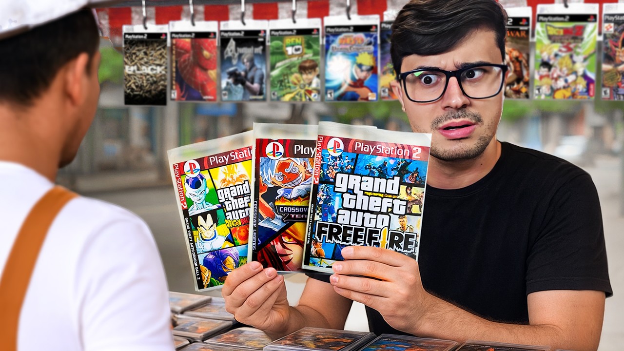 COMPREI jogos BIZARROS de PS2 no CAMELÔ