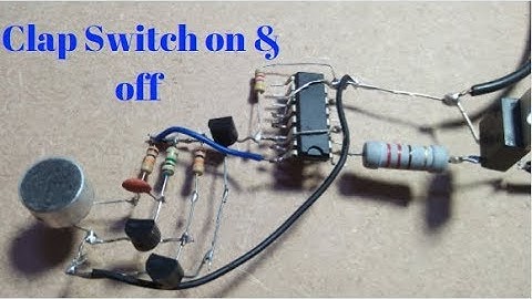 Make Clap Switch lights on & off Control Light & Fan With Clamp Using CD4017 ic science project