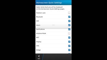 BlackBerry 10 Concept - Homescreen Quick Settings