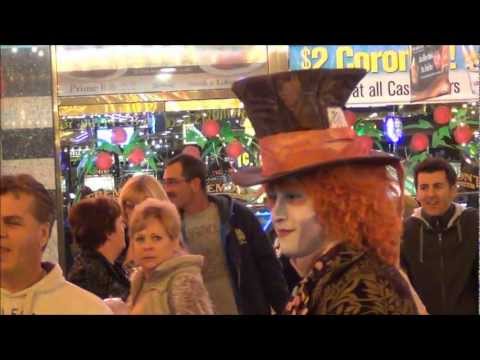 crossfox Stripper, Mad Hatter & Santa...OH MY! There's one of everything in Vegas....