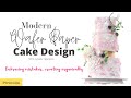 How to make a Modern Wafer Paper Wedding Cake Design