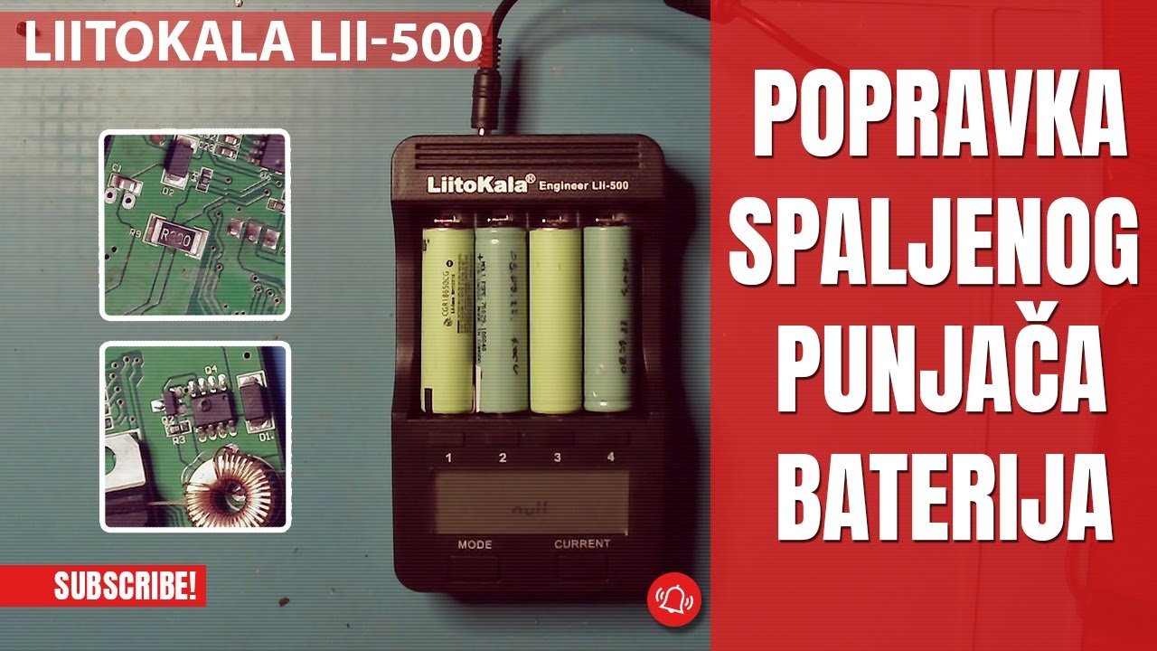 Popravka LiitoKala Lii-500 punjača za litijumske baterije (lično sam ga spalio) | Ep. 74