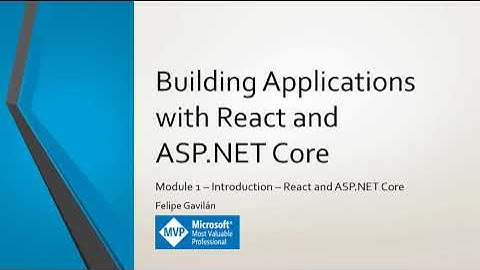 New course: Building Applications with React and ASP.NET Core - Trailer