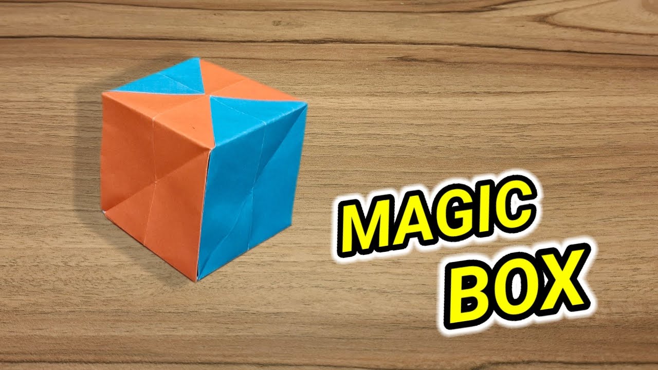 Paper Magic Box Origami magic box, cara membuat kubus dengan kertas - YouTube