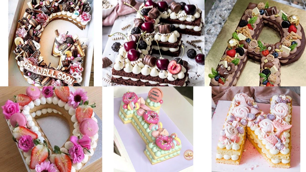 Alphabet cake design2019 || ABCD.....Z Cake/Alphabet Cake - Trending ...