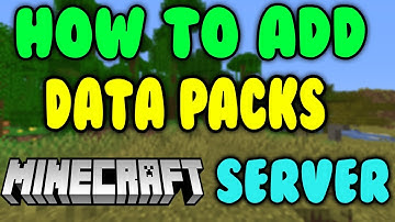 How To Add Data Packs To Your Minecraft Server - Tutorial