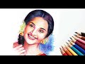 Malayalam actress manju warrier pencil drawing  realistic drawingshabeer art gallery