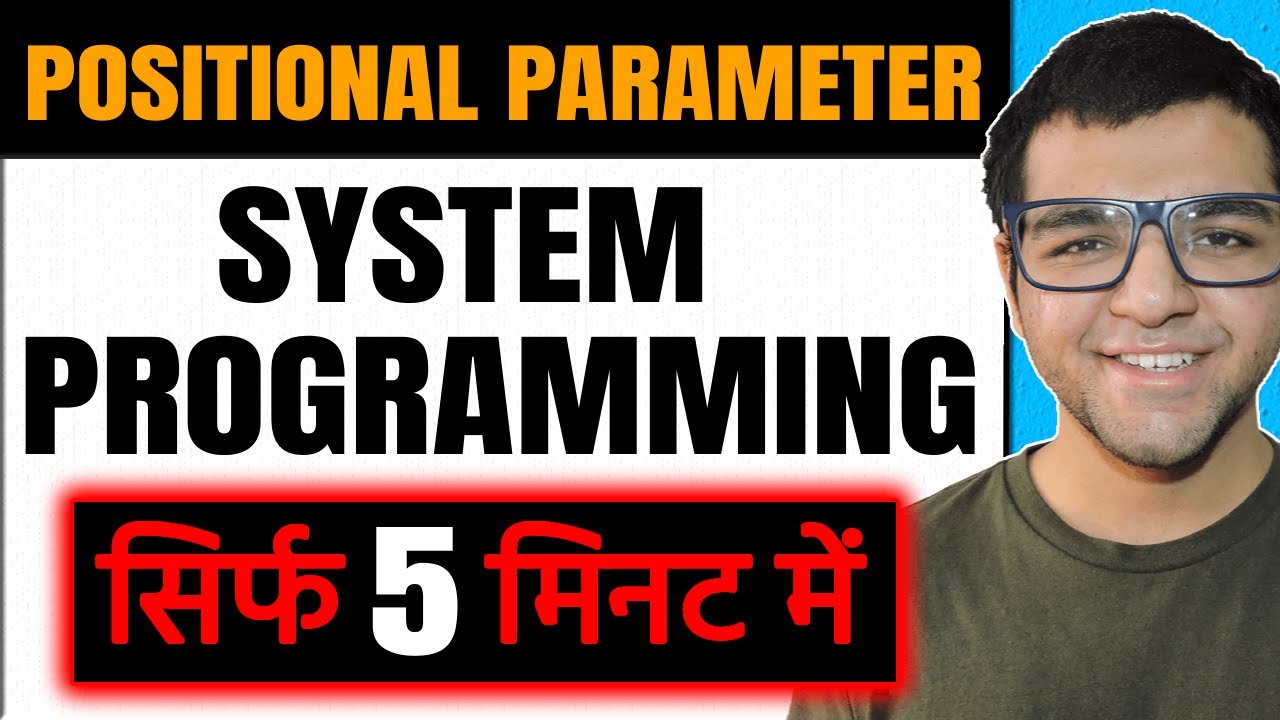 Positional Parameter 🔥 - YouTube