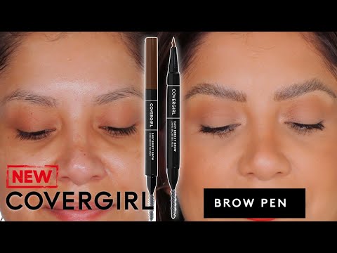 Video: Covergirl Easy Breezy Brow Fill + määrake Brow Pencil Rich Brown Review
