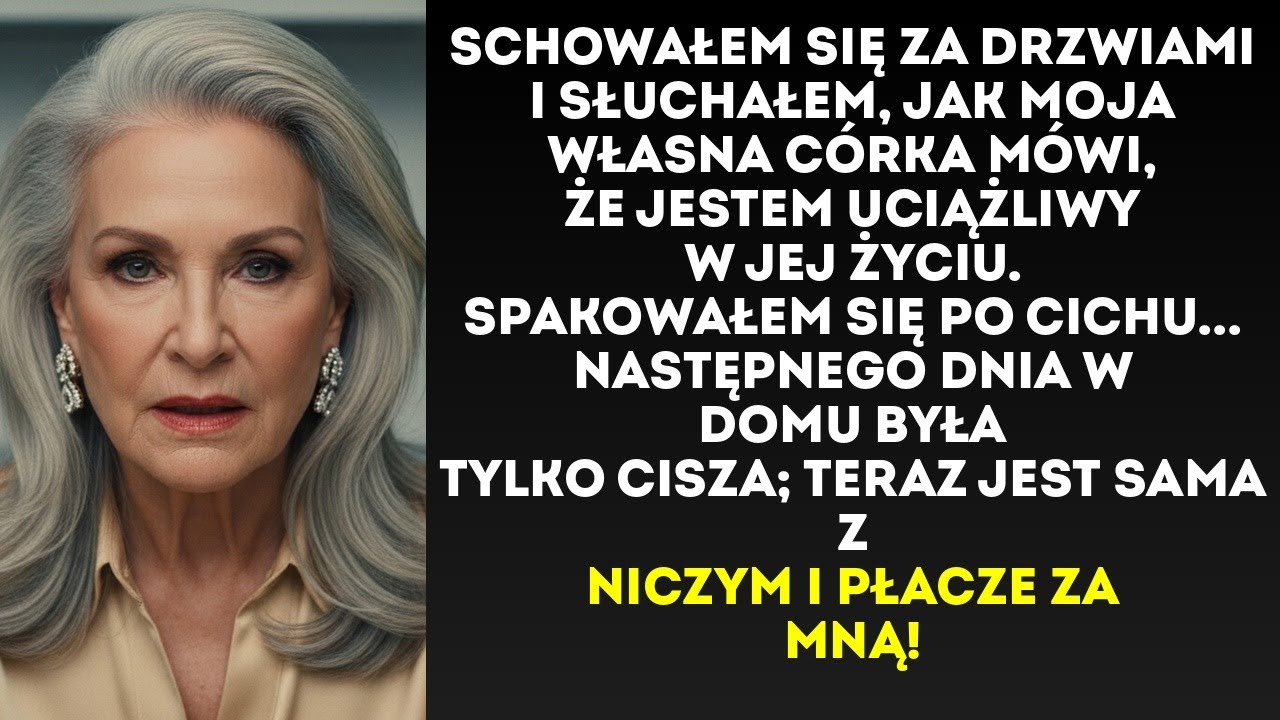 Wróciłam z wycieczki i usłyszałam, jak moja CÓRKA mówi: "Nienawidziłam opiekować się tą starą...