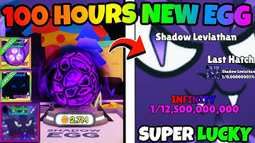 I Hatched the SHADOW EGG for 100 HOURS and got SO MANY SECRETS... (Bubble Gum Simulator INFINITY)