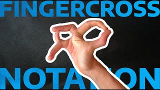 Pen Spinning Fingercross Notation
