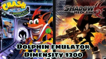 Dolphin🐬, Crash bandicoot: Wrath of Cortex, Shadow the Hedgehog, Dimensity 1200, 2x res/Vulkan.