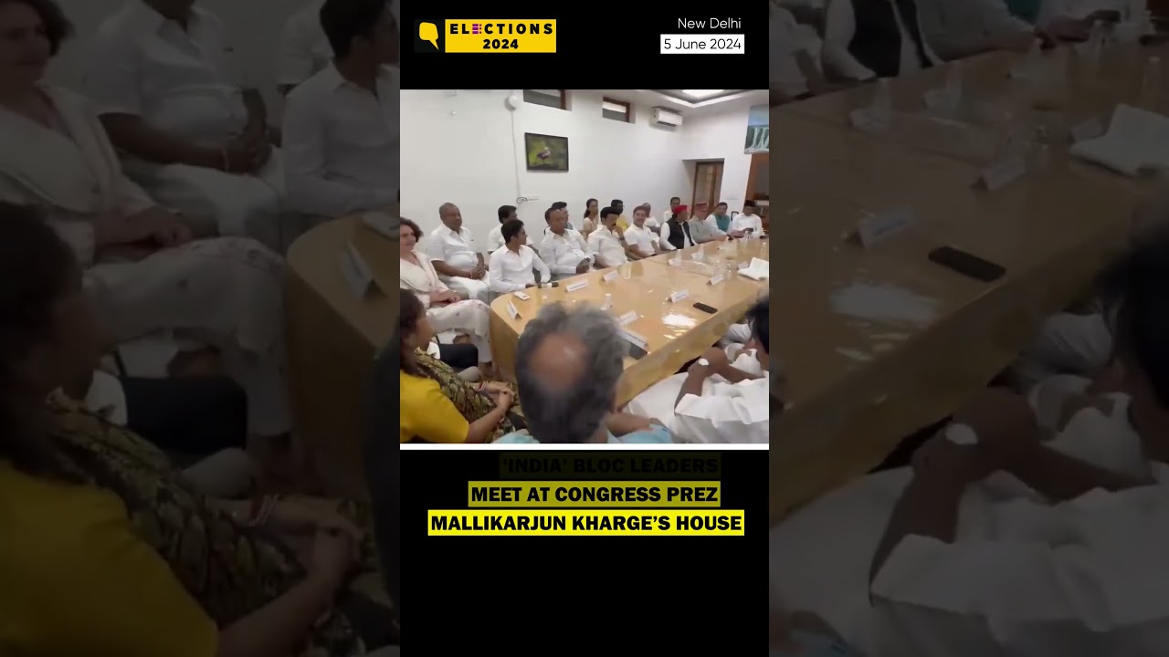 'INDIA' Bloc Leaders Meet at Kharge's House Day After Winning 234 Seats 