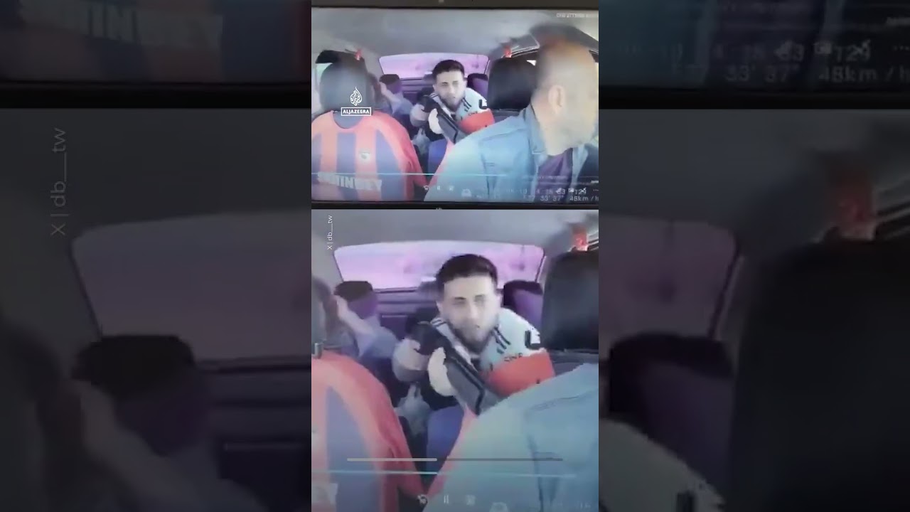لحظة اشتباك سائق سيارة أجرة مع رجل مسلح خلال مطاردة الشرطة في تركيا