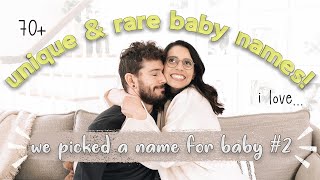 BABY NAMES I love but won’t be using | unique, rare, gender neutral