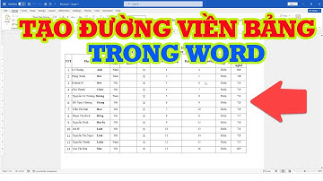 Cách tạo đường viền cho bảng trong Word siêu dễ