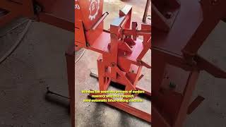 High-Efficiency Semi-Automatic Brick Press Machine in Action