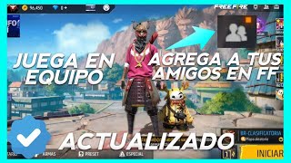 cómo enviar solicitud a un amigo en free fire / cómo agregar amigos en free fire 2025