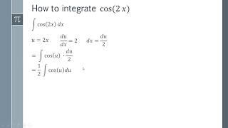 How to Integrate cos 2x - Step by Step Tutorial