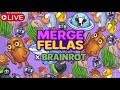 Merge Fellas Mixed Italian Brainrot Live Gameplay Highest Score 9999 😎
