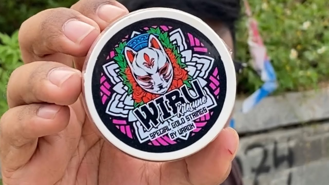 REVIEW GELASAN WIBU KITESUNE SPECIAL GOLD STRINGS BY WAROK COMBAT KITE