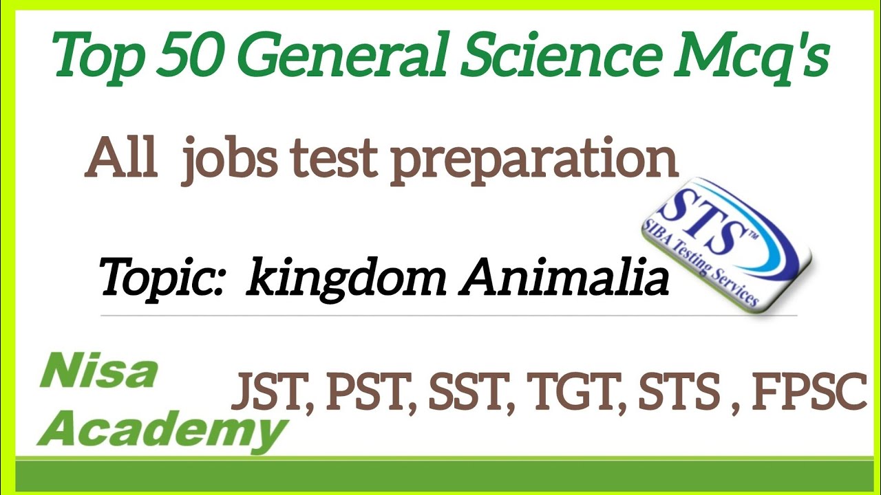 STS IBA BPS 5 to 15 general science mcq's 