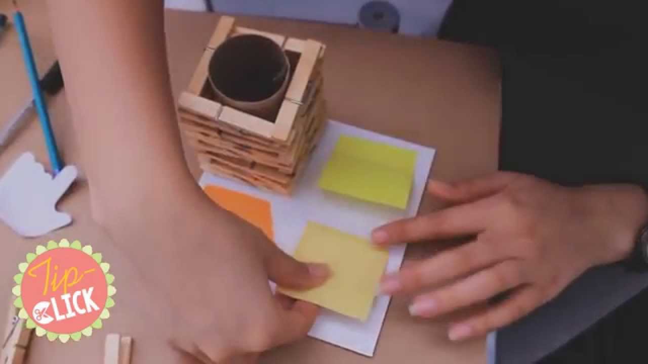 Manualidades fáciles: Porta Lapiceros de pinzas de ropa manualidades raudales