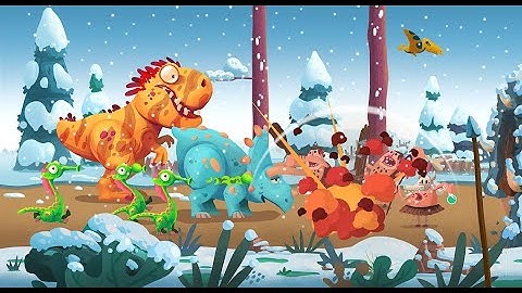 Dino Bash snappy ,raptor spitty (snorkle), Triceratops, Rambo unlocked. Full of DANGER.